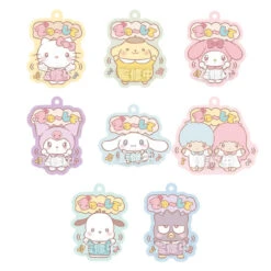 Bandai Candy Sanrio Characters Pukkuri Rubber Mascot Vol.4 12pcs Box