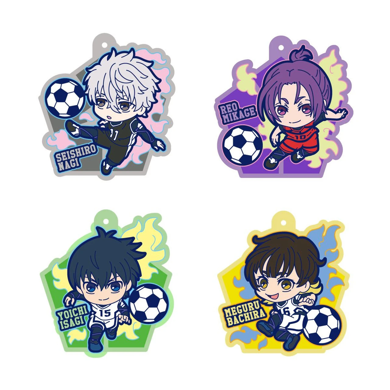 Bandai Candy Blue Lock Pop Rubber Mascot Collection 10Pcs Box 1 Bandai Candy Blue Lock Pop Rubber Mascot Collection 10Pcs Box