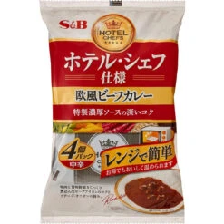 S & B Hotel Chef European Beef Curry Pack Of 4 Medium 680G