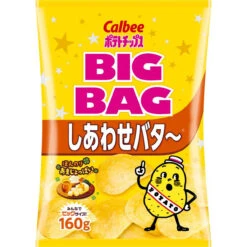 Calbee Big Bag Potato Chips Happiness Butter 160G