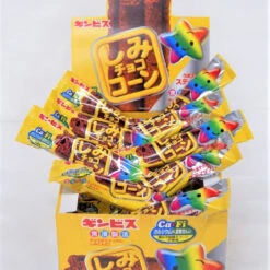 Dagashi Ginbisu Shimi Corn Chocolate Stick 1 Box (20 Pieces) Japanese Dagashi Snack