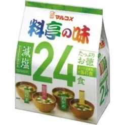 Marukome Ryotei Taste Reduced Salt Miso Soup 24 Pack Of 4 Flavors