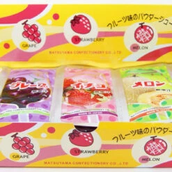 Matsuyama Powder Fruit Drink 1 Box (50 Pieces) Japanese Dagashi Snack