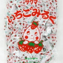 Sakuma Strawberry Milk Candy 1 Pack (1kg) Japanese Dagashi Snack