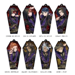 Ensky Twisted Wonderland Coffin Acrylic Key Chain A Set 8pcs Box (Candy Toy)