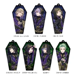 Ensky Twisted Wonderland Coffin Acrylic Key Chain C Set 7pcs Box (Candy Toy)