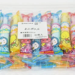 Maruta Mini Bottle Sherbet (Ramune Powder) 1 Box (40 Pieces) Japanese Dagashi Snack