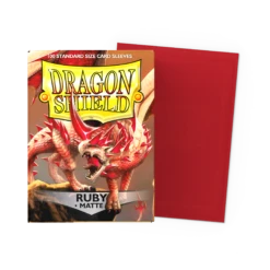 Dragon Shield Sleeves: Matte Ruby (Box Of 100)
