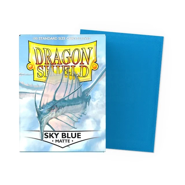 Dragon Shield Sleeves: Matte Sky Blue (Box Of 100) 1 Dragon Shield Sleeves: Matte Sky Blue (Box Of 100)