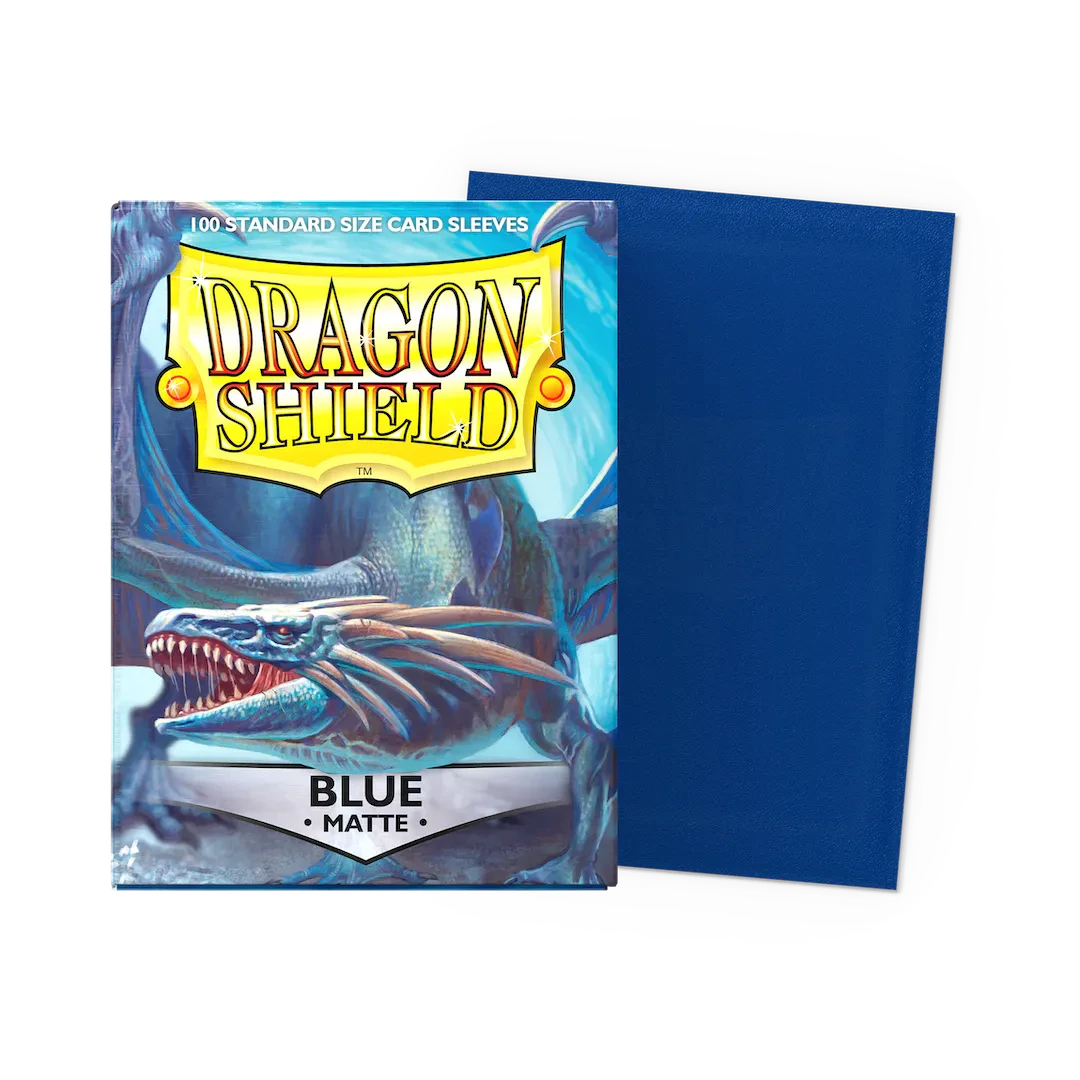 Dragon Shield Sleeves: Matte Blue (Box Of 100) 1 Dragon Shield Sleeves: Matte Blue (Box Of 100)