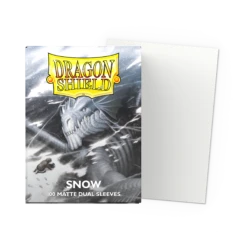 Dragon Shield Sleeves: Dual Matte Snow (Box Of 100)