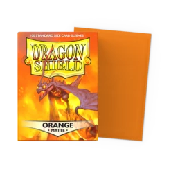 Dragon Shield Sleeves: Matte Orange (Box Of 100)